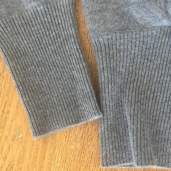 Sofia cashmere Women's light blue shawl collar cashmere Sweater M - Picture 6 of 7